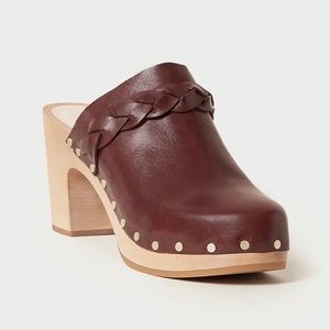 NEW Loeffler Randall Merrill Espresso Heeled Braid Clog